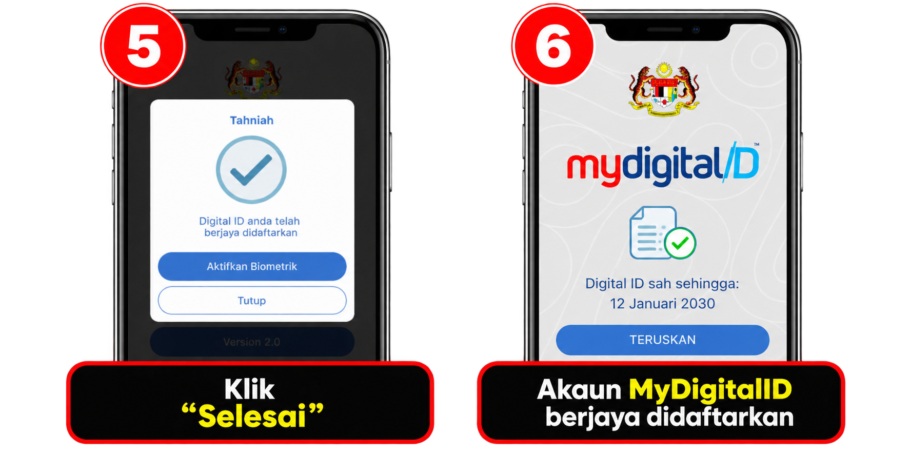 Panduan daftar MyDigital ID - Bahagian 3